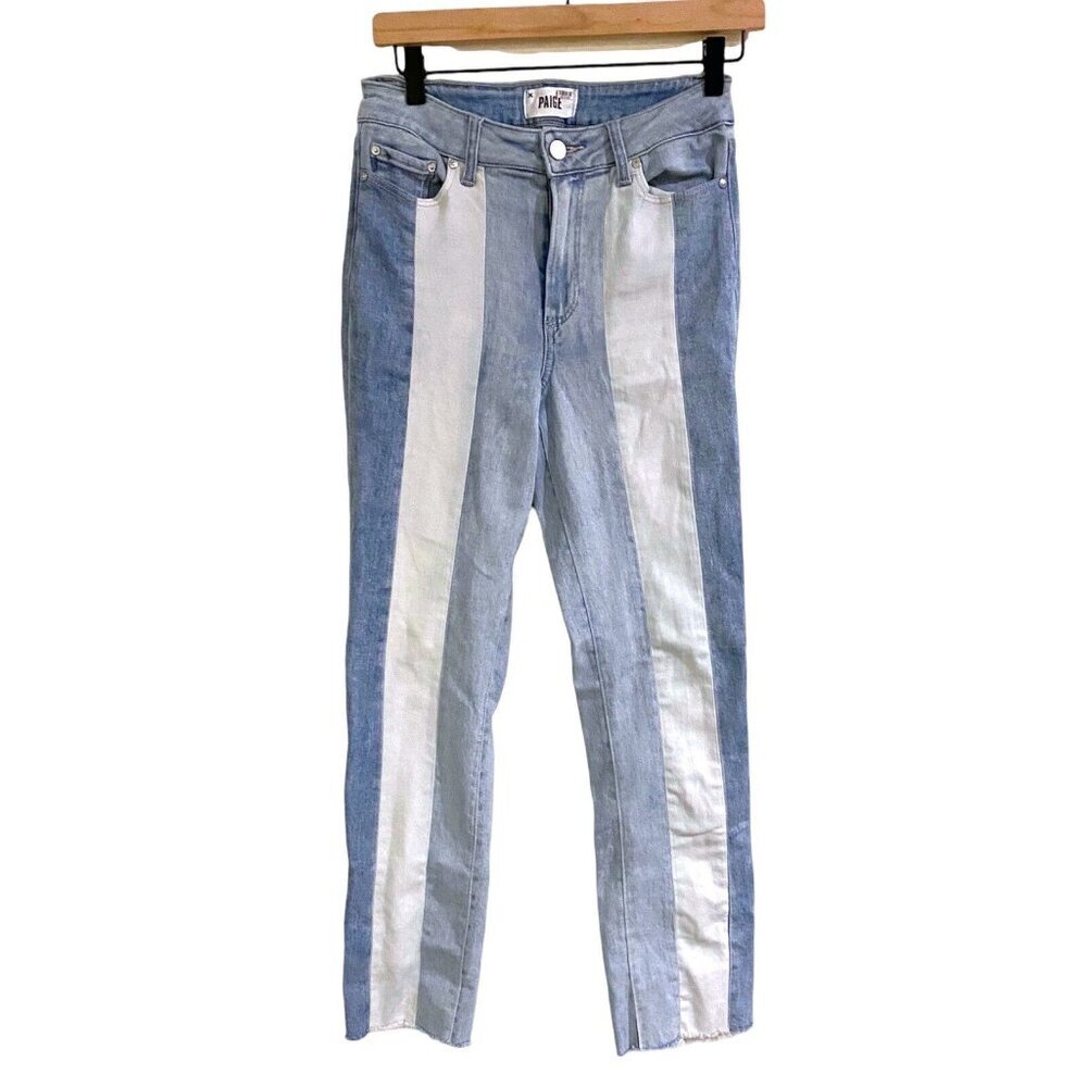 Paige Denim Jeans Women’s 27 Stretchy Two Tone Light Wash Pants